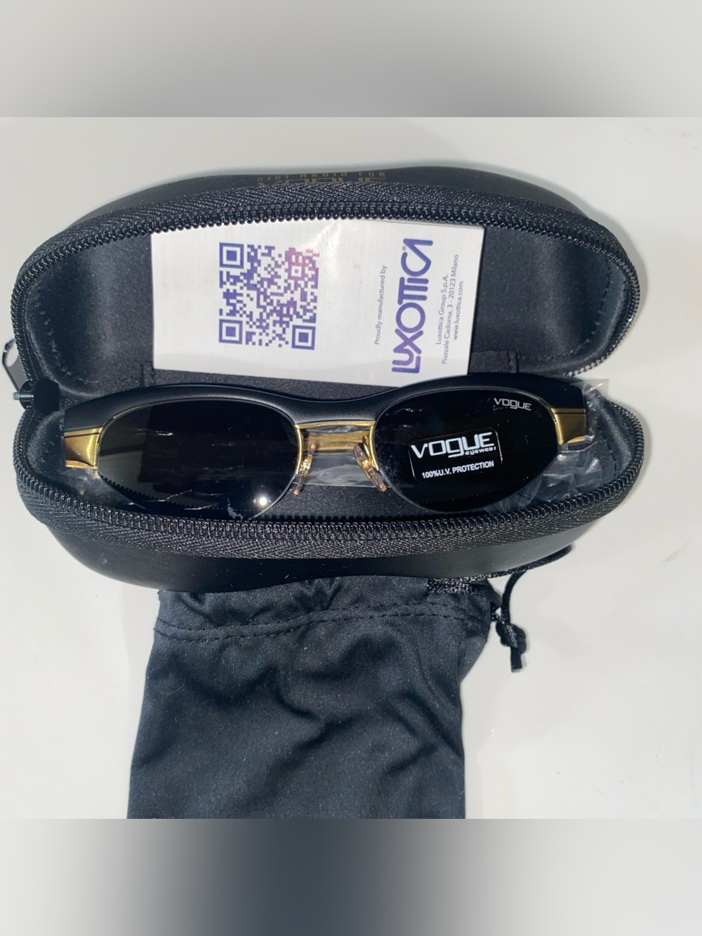 Vogue x Gigi Hadid VO4105S Black Gold Sunglasses